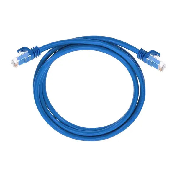 11353 Monoprice Cat5e Ethernet Patch Cable FLEXboot Snagless RJ45 Stranded 350MHz UTP Pure Bare Copper 24AWG 5ft Blue