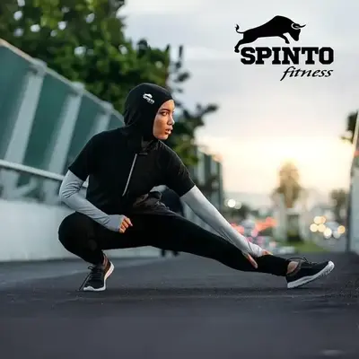 SPINTO Sports Hijab | Modest Activewear for Women | One Piece Chiffon Hijab | Lightweight Breathable Sportswear | Gym Running...