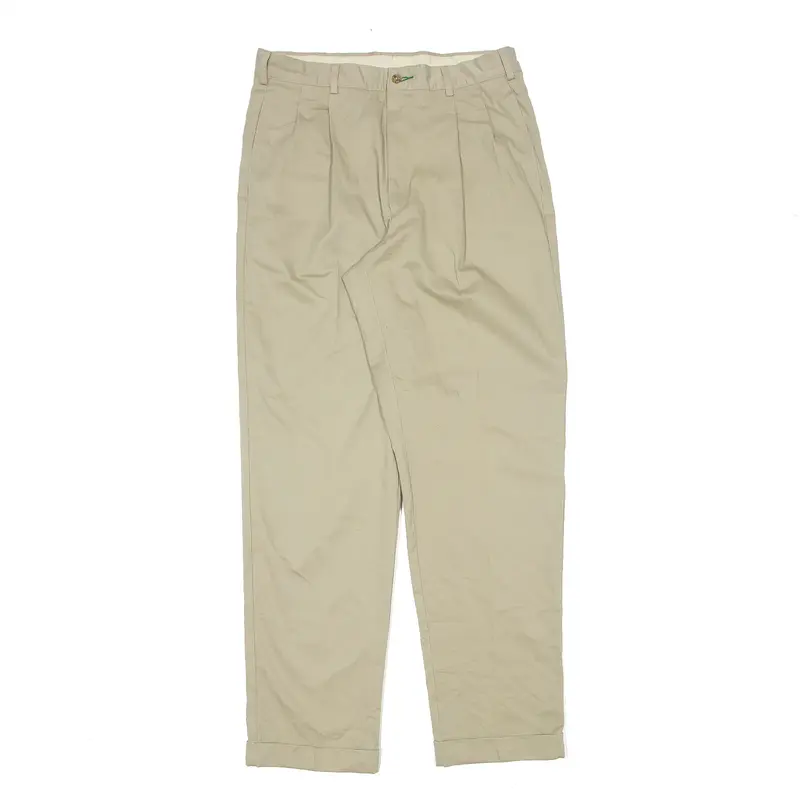 TOMMY HILFIGER Chino Trousers Beige Regular Straight Mens W32 L32