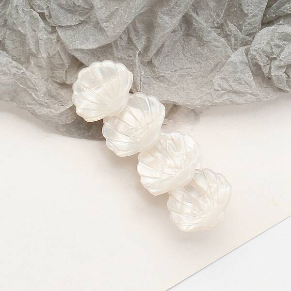 Shell Shape Cellulose Acetate Alligator Hair Clips