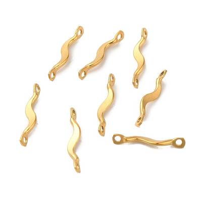 Ion Plating(IP) 304 Stainless Steel Links Connector Charms