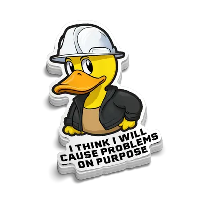 Cause Problems - Hard Hat Decal