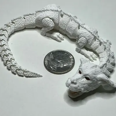 3-D printed mini Falkor lucky dragon new design Decoration Gift Ornaments