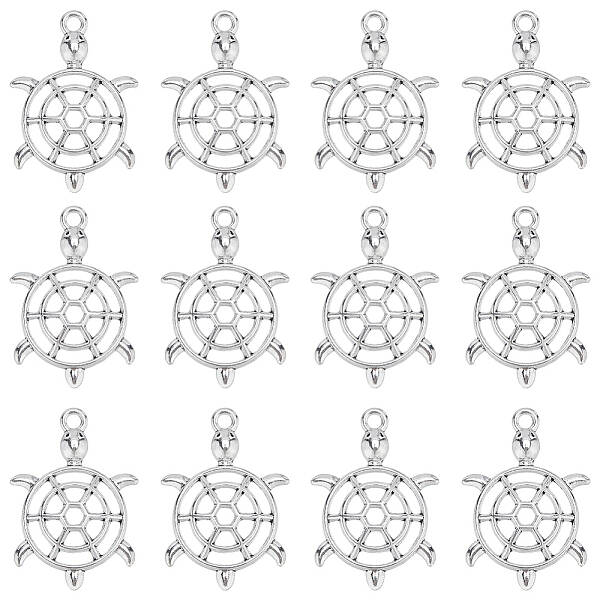 80Pcs Tibetan Style Zinc Alloy Pendants