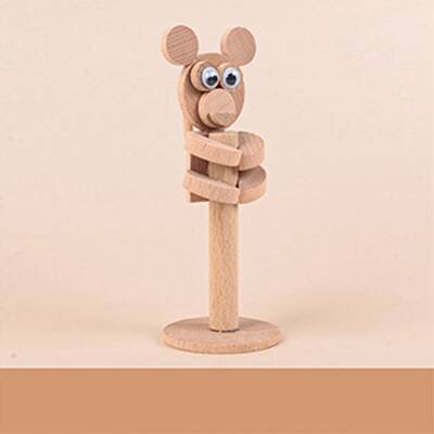 DIY Woodwork 3D Monkey Animal Wood Chip Tree Branch Material Pack