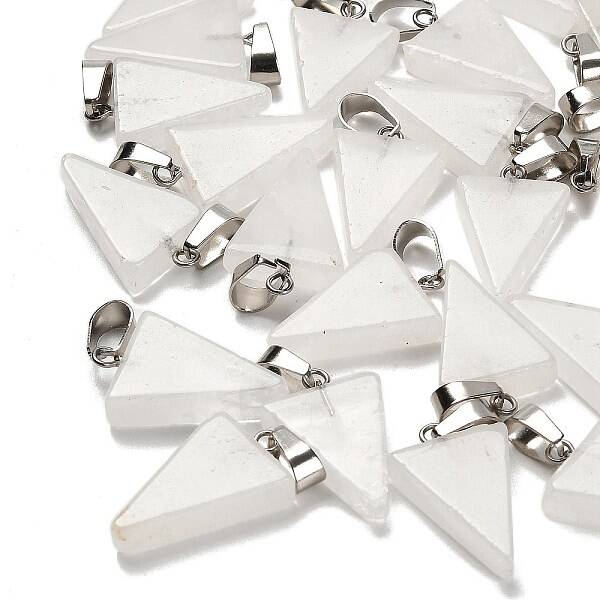 Natural Quartz Crystal Pendants