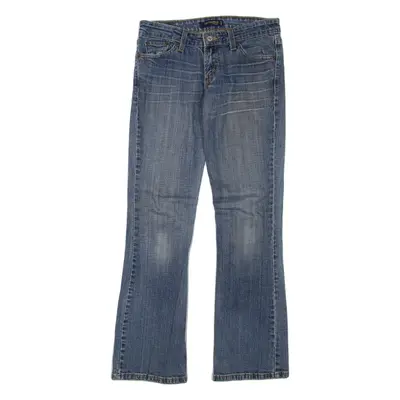 LEVI'S Too Superlow Womens Jeans Blue Regular Bootcut Acid Wash W28 L32