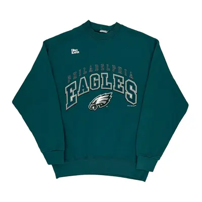 Philadelphia Eagles Pro Layer Nfl Sweatshirt - Medium Blue Cotton | Size: medium