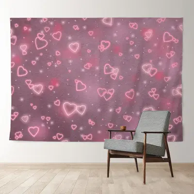 Aperturee Adorable Sweet Hearts Happy Valentine Backdrop