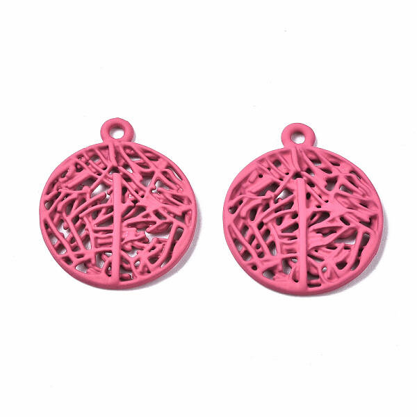 Spray Painted Alloy Pendants