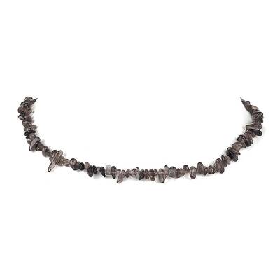 Natural Ice Obsidian Chip Beaded Necklace