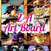 Z-A Pokémon Art Board - 1 Per Pack