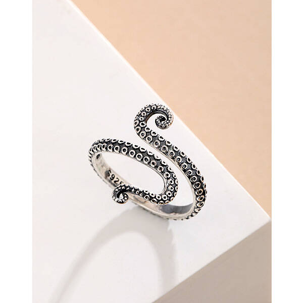 925 Sterling Silver Open Cuff Rings for Women