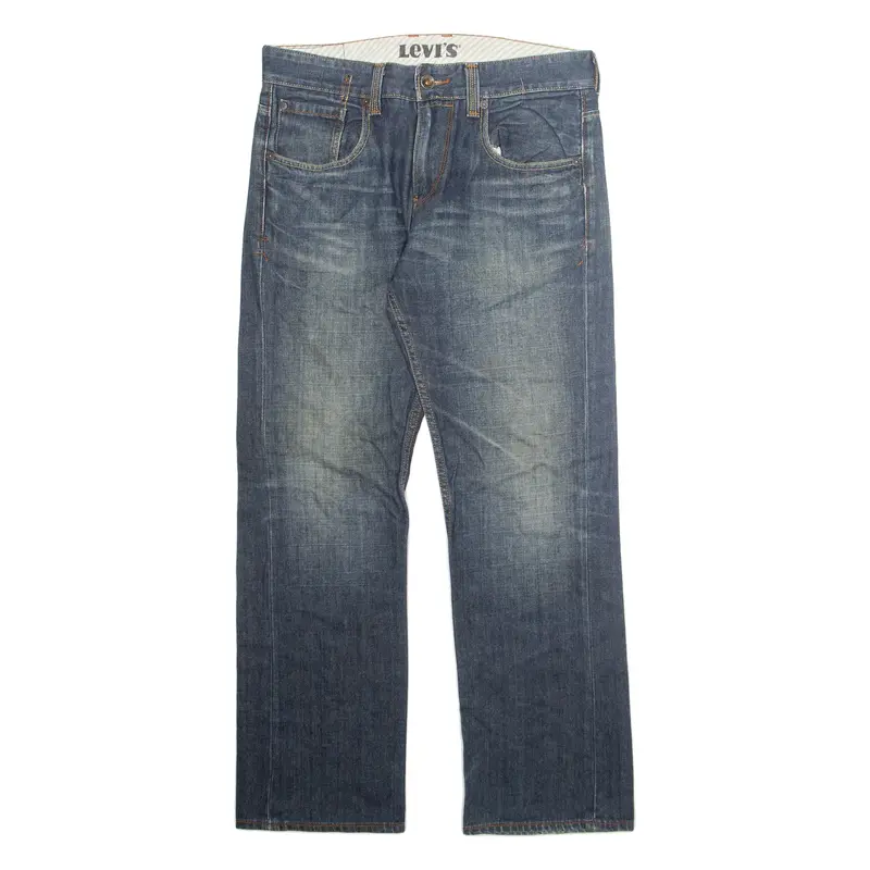 LEVI'S Mens Jeans Blue Regular Straight Stone Wash W32 L30