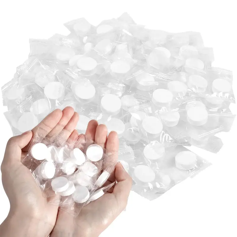100 PCS Compressed Towel, Mini Compressed Towel Tablets, Disposable Compressed Face Towel, Camping Towel, Portable Bulk Compr...