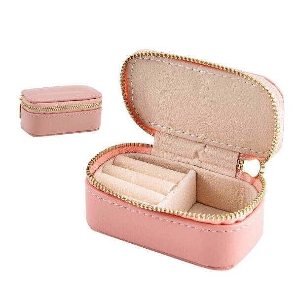 Mini Travel PU Leather Storage Box for Women