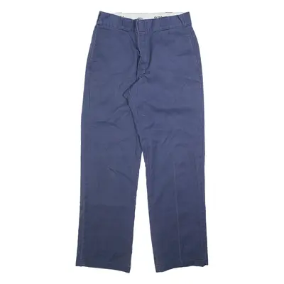 DICKIES 874 Workwear Mens Trousers Blue Regular Straight W32 L32