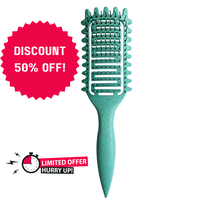 Curly Hair Defining Brush – Vented, Heatless Styling for Frizz-Free, Bouncy Curls | Durable Handle, EdgeLift, & Haircare Es...