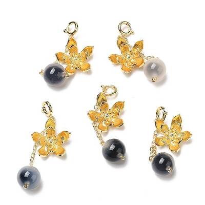 Natural Agate Round Pendant Decorations