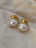 Faux Pearl Beaded Decorated Stud Earrings, Fashionable Jewelry for Women, Trendy All-match & Exquisite Jewelry for Birthday G...