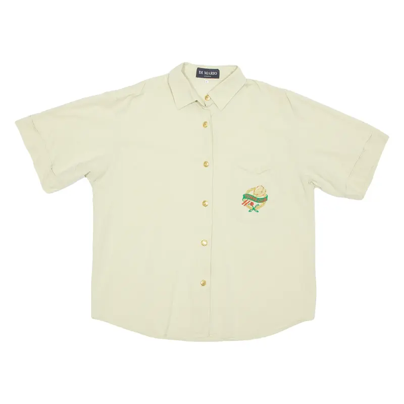 GOLDIX Womens Blouse Beige Collared L