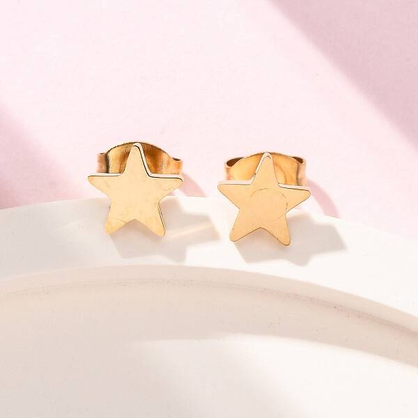 Ion Plating(IP) 304 Stainless Steel Ear Studs