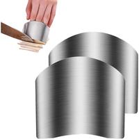 2 count Finger Guards for , Kitchen Tool Stainless Steel Finger Protectors Finger Guard for  , Finger Protectors,Avoid Hurtin...