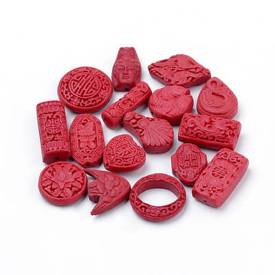 Cinnabar Beads
