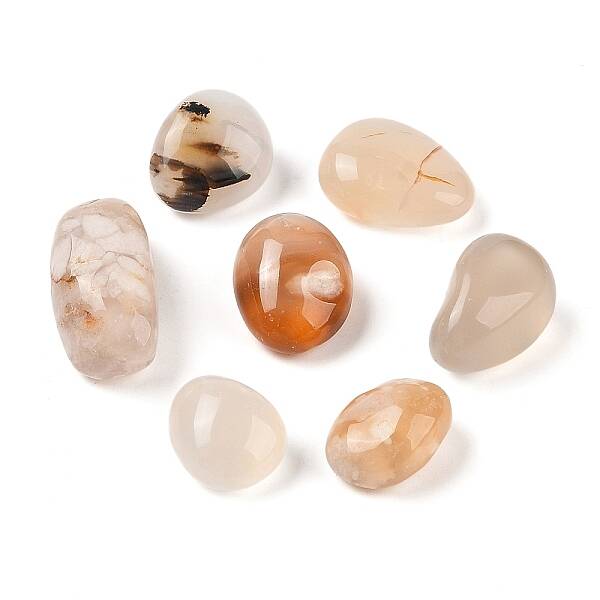 Natural Cherry Blossom Agate Beads