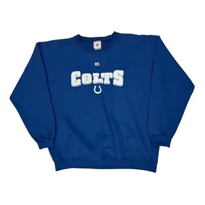 Indianapolis Colts Nfl Nfl Sweatshirt - 2XL Blue Cotton Blend