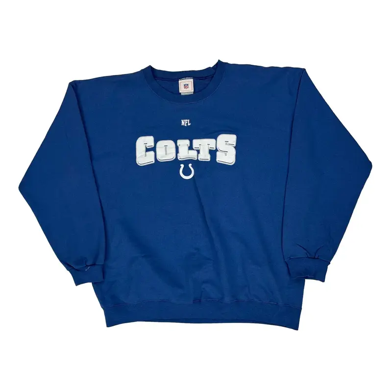 Indianapolis Colts Nfl Nfl Sweatshirt - 2XL Blue Cotton Blend