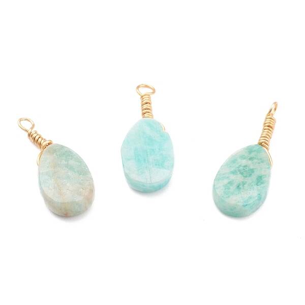 Natural Amazonite Pendants