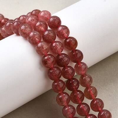 Natural Strawberry Quartz Beads Strands