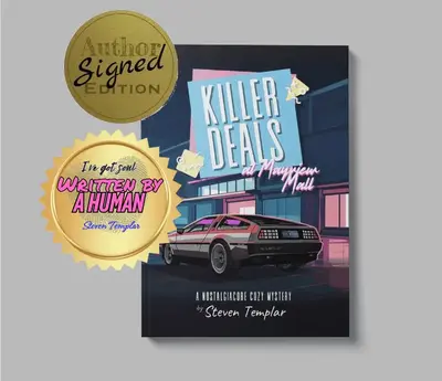 Signed! Killer Deals at Mayview Mall: A nostalgiacore cozy mystery - GenX Millennial paperback individual book