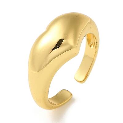 Rack Plating Brass Open Cuff Rings for Women