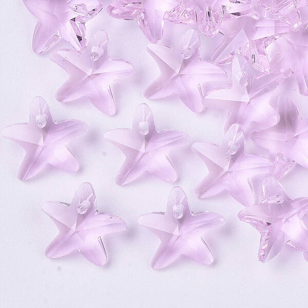 Transparent Glass Charms