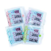 $1000 saving challenge book with clear cover – track cash goals, build better habits, and stay organized with this reusable...