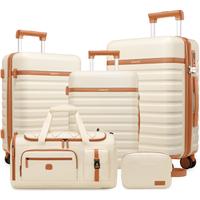 UKEIN Luggage Sets 5 Piece,Polycarbonate Hardside Carry On Suitcase Set with Spinner Wheel TSA Lock, Suitcase set with Travel...