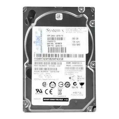 49Y6176 IBM 300GB 6Gb/s SAS 10000 2.5-Inch Hard Drive