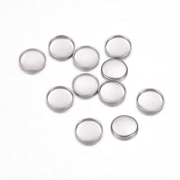 Tarnish Resistant 304 Stainless Steel Plain Edge Bezel Cups