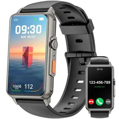 Smartwatch Compatible with Iphone Android Smartphone, Multi-function Fitness Watch, Fashion Waterproof Fitness Tracker, Outdo...