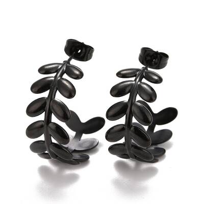 Ion Plating(IP) 304 Stainless Steel Stud Earrings for Women