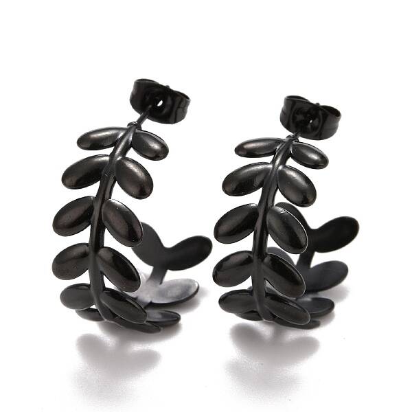 Ion Plating(IP) 304 Stainless Steel Stud Earrings for Women