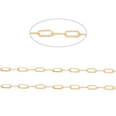 Ion Plating(IP) 304 Stainless Steel Paperclip Chains