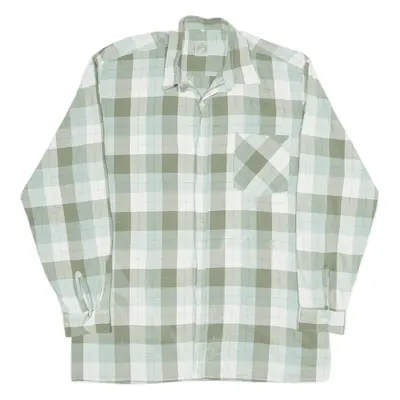 MARSUM Shirt Green Check Long Sleeve Mens XL