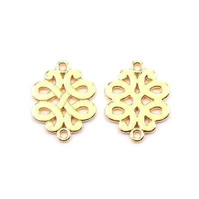 Baroque Style Zinc Alloy Connector Charms