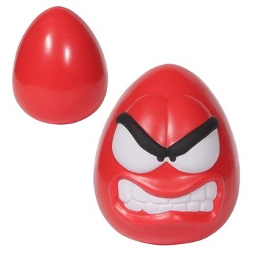 100 Custom Mood Maniac Stress Reliever Wobbler-Angry - Weighted