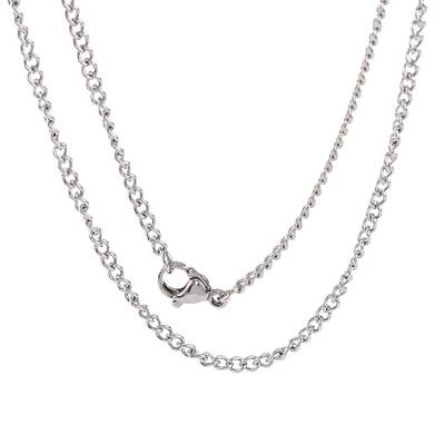 Tarnish Resistant Unisex Casual Style 304 Stainless Steel Curb Chain Necklaces