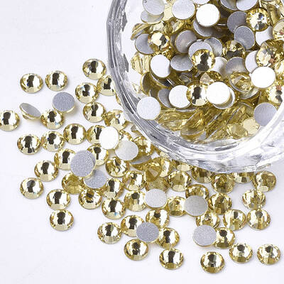 Glass Flat Back Rhinestone Cabochons
