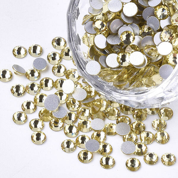 Glass Flat Back Rhinestone Cabochons